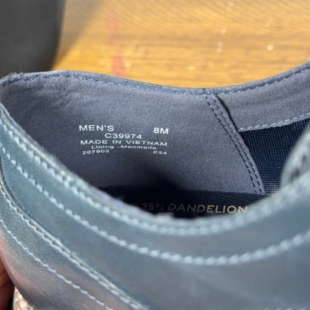 Cole Haan Shoes Mens 8 M Navy Blue Original Grand Wingtip Leather Oxford Dress